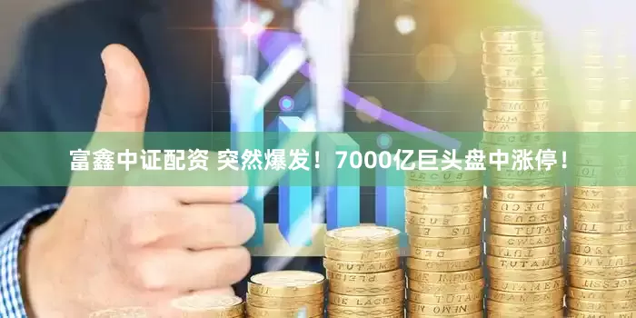 富鑫中证配资 突然爆发！7000亿巨头盘中涨停！